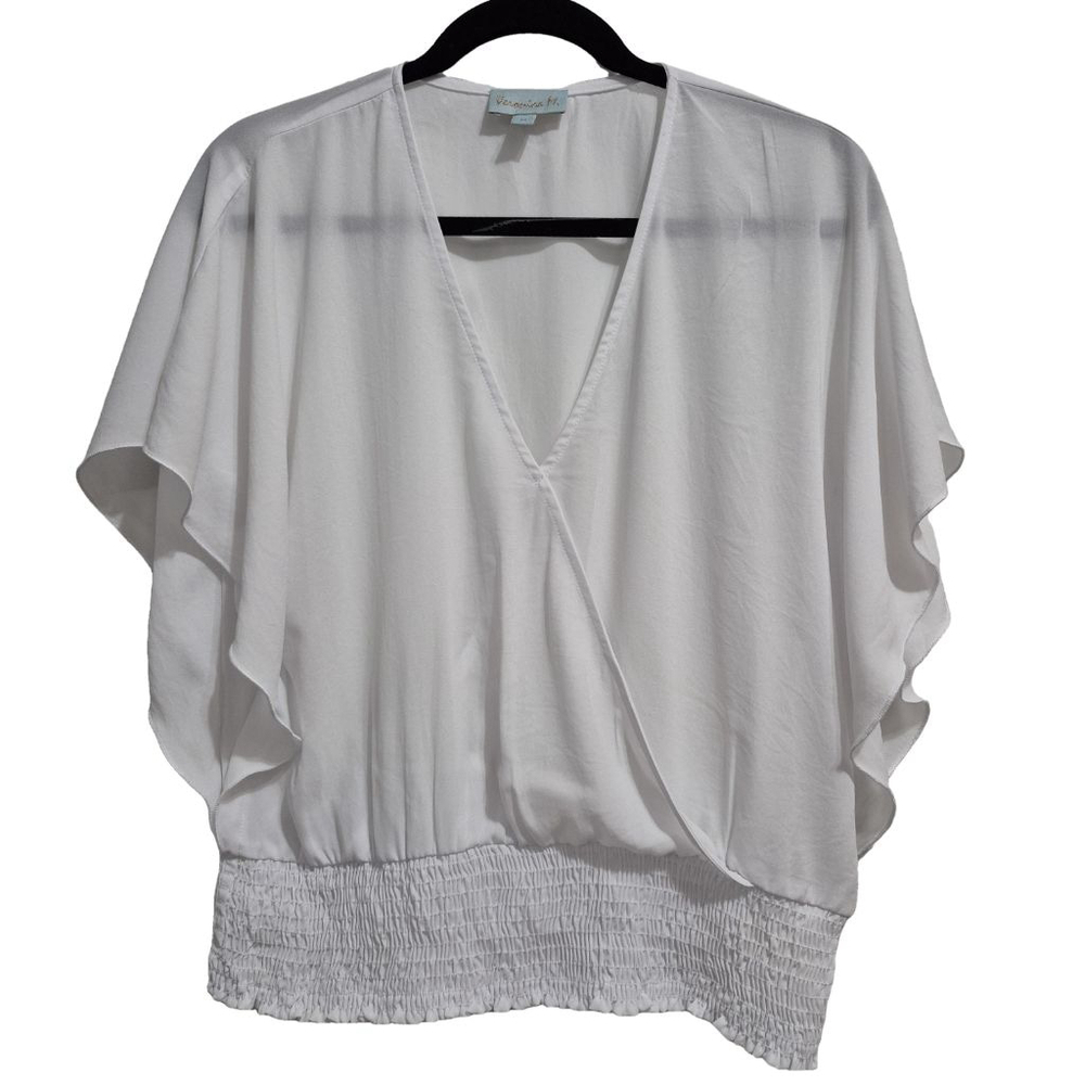 Women's Veronica M Blouse Top Size M White